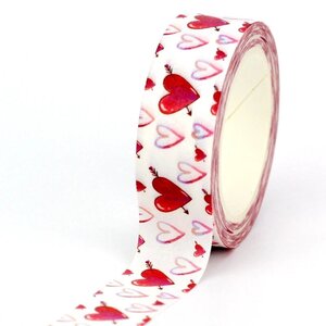 Washi Tape | Red Hearts Arrow