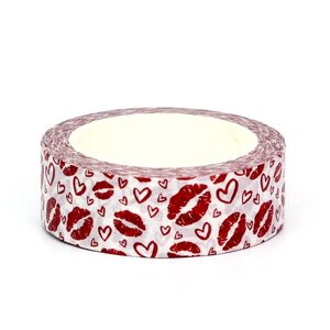 Washi Tape | Red Lips and Valentine Hearts