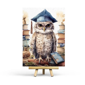 Postcard Brown Owl by Penpaling Paula