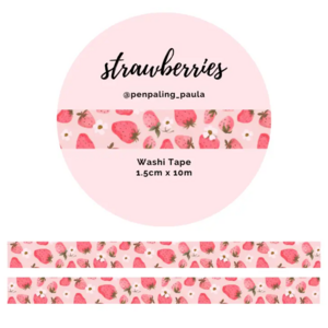 Washi Tape Strawberries by Penpaling Paula