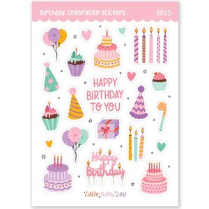Birthday Celebration Stickers - Little Lefty Lou