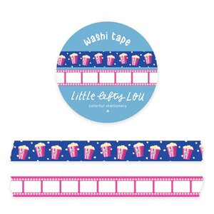 2 Slim Popcorn and Movies Washi Tapes Set - Little Lefty Lou 