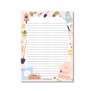 A5 Green thumb delights Notepad - Only Happy Things