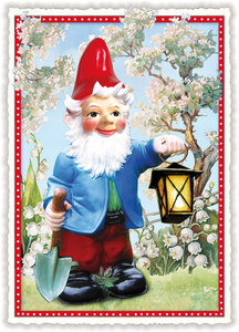PK 502 Tausendschön Postcard | Garden Gnome
