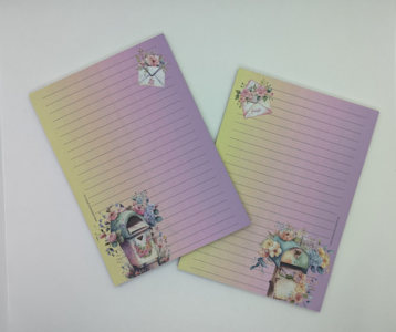 A5 Notepad Blumenpost 2.0 - by StationeryParlor