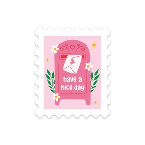 5 x Stamp Mailbox Stickers - Stationery Heaven X Little Lefty Lou