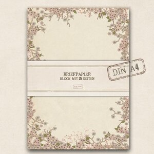 A4 Letter Paper Pad TikiOno | Blossom Storm