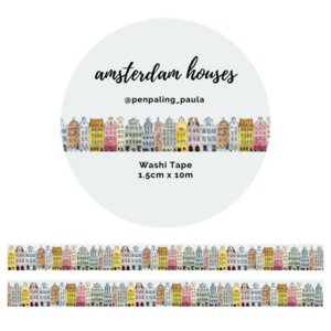 Washi Tape Amsterdam Houses by Penpaling Paula