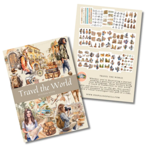 Travel the World - Sticker Book by Penpaling Paula