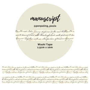 Washi Tape Manuscript by Penpaling Paula