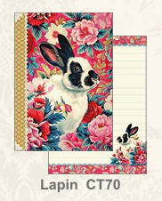 Illustrated little notebook Gwenaëlle Trolez Créations - Lapin