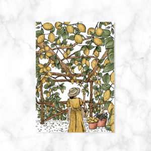 Postcard Lemon Garden by Kaartstudio