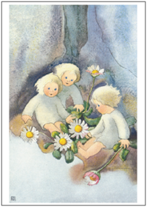 Postcard Mili Weber - Daisies