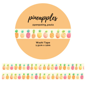 Washi Tape Pineapples by Penpaling Paula