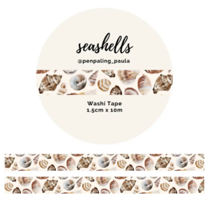 Washi Tape Sea Shells by Penpaling Paula