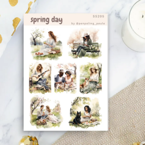 Spring Day Sticker Sheet by Penpaling Paula