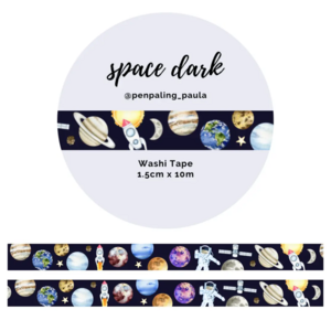 Washi Tape Space Dark by Penpaling Paula