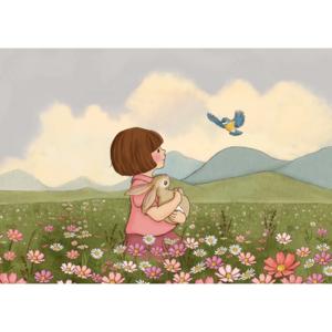 Postcard Belle and Boo | Bluebird Friend