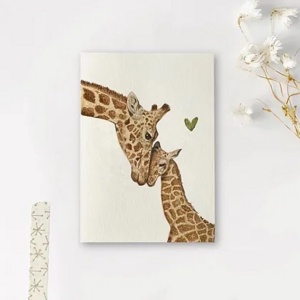 Postcard Art by Meer | Giraffen