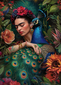 Frida Kahlo: Peacock | Postcard Fripperies