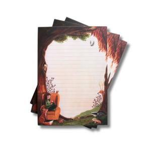 Home in the woods A5 (single sided) Notepad - by Esther Bennink