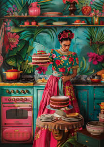 Frida Kahlo: Baking day | Postcard Fripperies