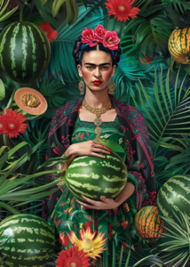 Frida Kahlo: Watermelon | Postcard Fripperies