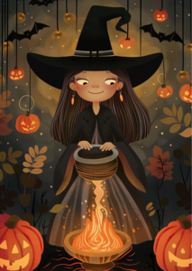 Sweet Halloween: Heks | Postcard Fripperies