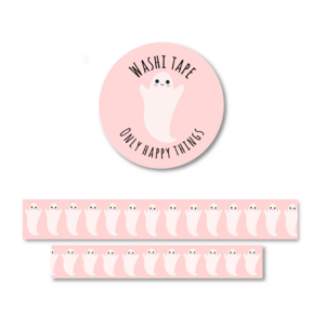 Washi Tape | Pink ghosts - Only Happy Things