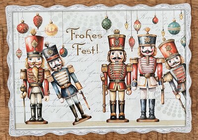 No. 66 Auguri by Barbara Behr Postcard | Frohes Fest - Nutcracker