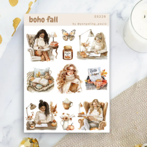 Boho Fall Sticker Sheet by Penpaling Paula