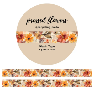 Washi Tape Pressed Flowers by Penpaling Paula