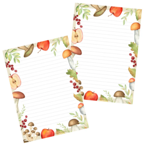 Illustrated Letter Pad Autumn by Penpaling Paula