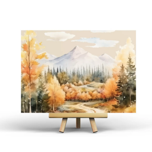 Postcard Autumn Landscape by Penpaling Paula