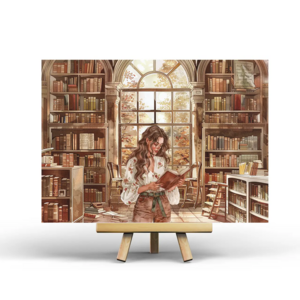 Postcard Public Library by Penpaling Paula