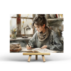 Postcard Writing Girl by Penpaling Paula