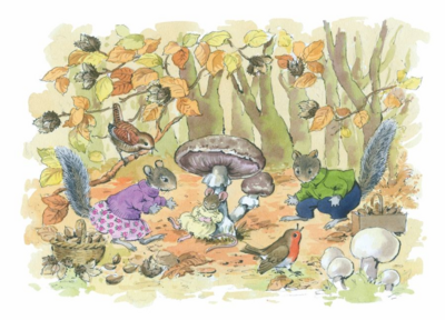 Postcard Peggy Burton | Autum Fun in the Forest