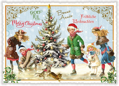 PK 1174 Tausendschön Postcard - Bonne Année – Merry Christmas – Fröhliche Weihnachten