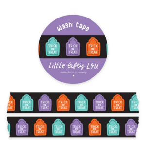 Gravestones Black Washi Tape - Little Lefty Lou 