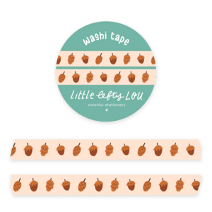 Small Acorns Washi Tape - Little Lefty Lou 