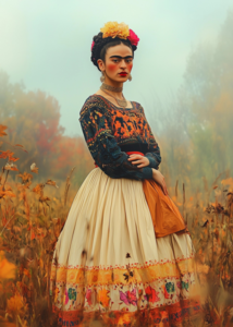 Frida Kahlo: Autumn Mood | Postcard Fripperies