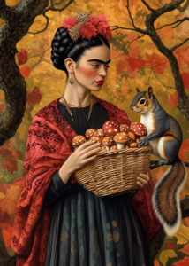 Frida Kahlo: Squirrel | Postcard Fripperies