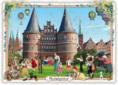 PK 858 Tausendschön Postcard | Holstentor