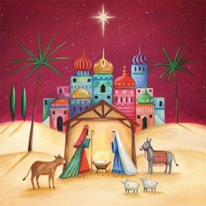 Advocate Art Postcard Christmas | Crib