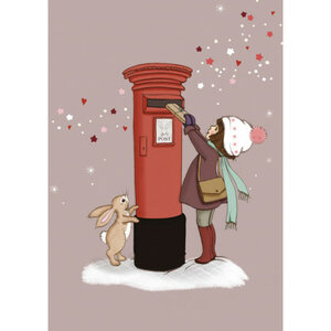 Postcard Belle and Boo | Christmas Postbox