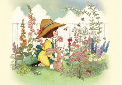 Postcard Belle and Boo | Bumblebee Garden