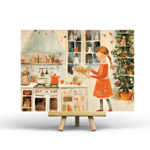 Postcard Festive Kitchen by Penpaling Paula