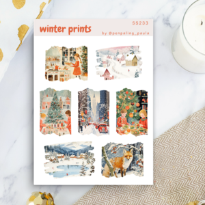 Winter Prints Sticker Sheet by Penpaling Paula