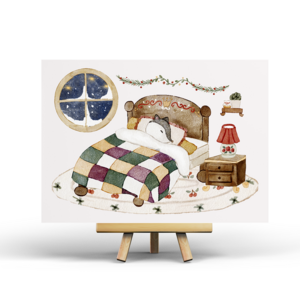 Postcard Sleepy Christmas by Penpaling Paula