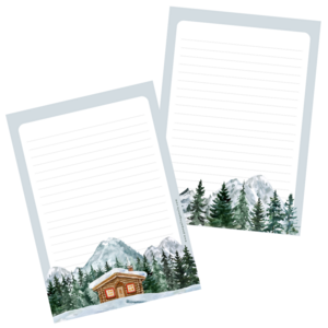 Illustrated Letter Pad Winterhut by Penpaling Paula